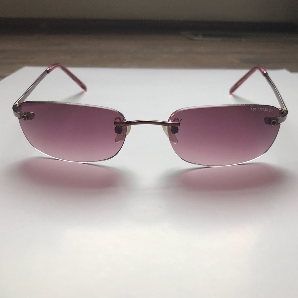 Pink polo sunglasses